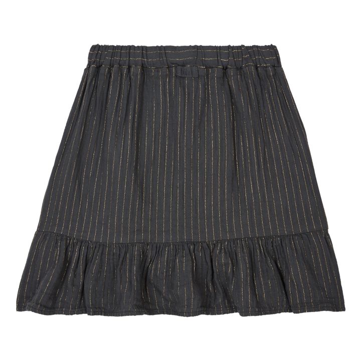 Organic Cotton Muslin Sparkly Skirt Charcoal grey- Product image n°1