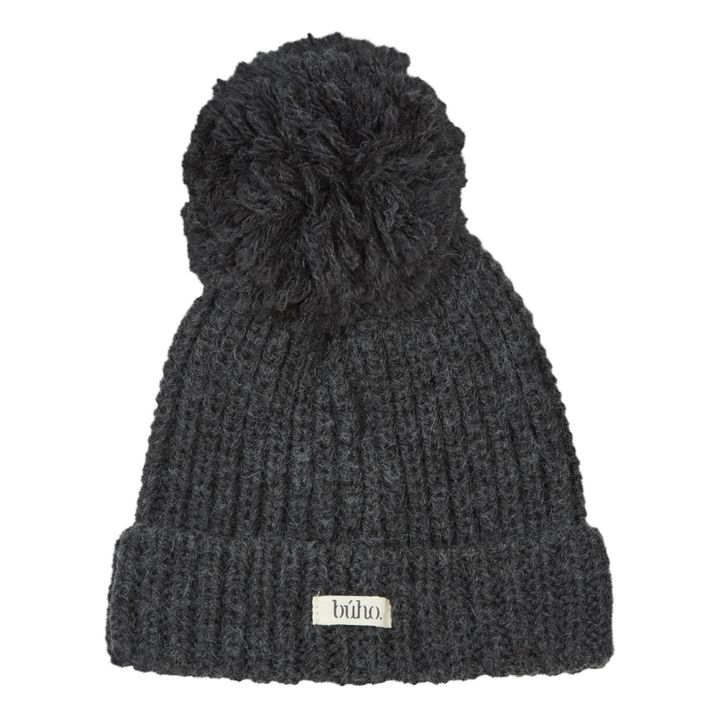 Pompom Beanie | Charcoal grey- Product image n°1