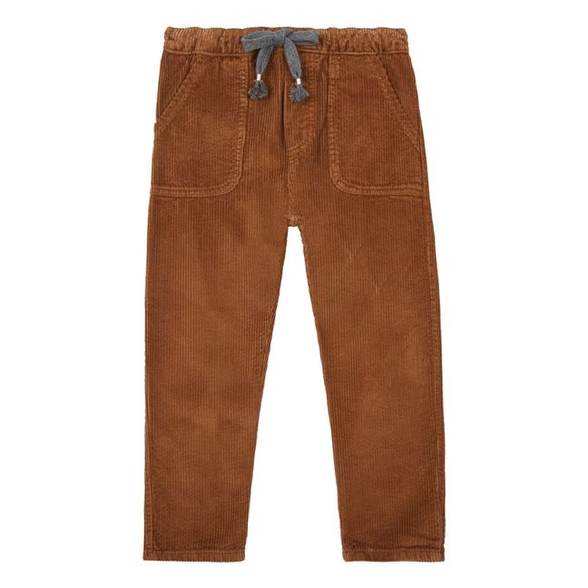 Corduroy Pocket Trousers Ruggine