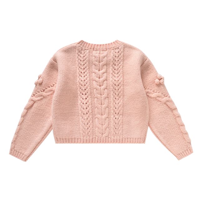 Georgette Hand-Embroidered Jumper Rosa
