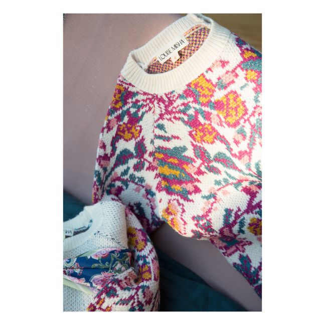 Pull Fleuri Tsar | Ecru