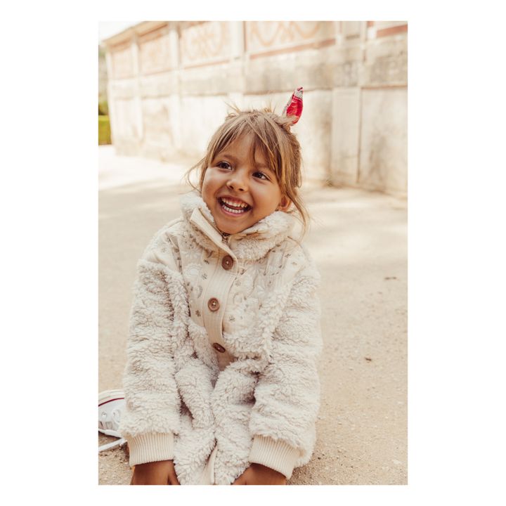 Louise Misha - Rose Sherpa Coat - Girl - Ecru