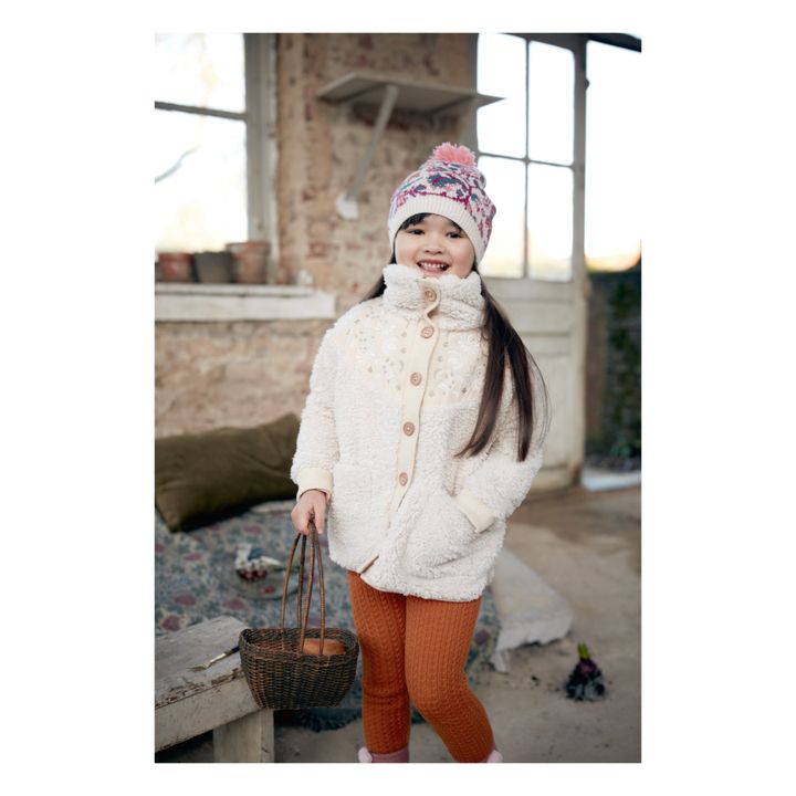 Louise Misha - Rose Sherpa Coat - Girl - Ecru