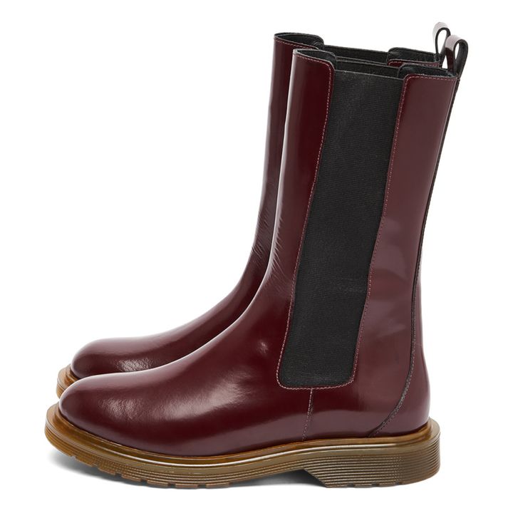 Tilda Leather Boots | Burdeos- Imagen del producto n°0