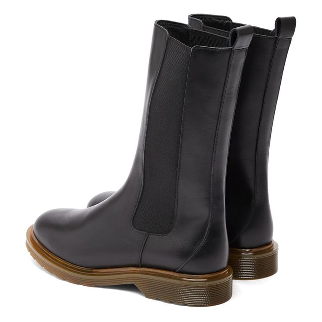 Tilda Leather Boots | Nero