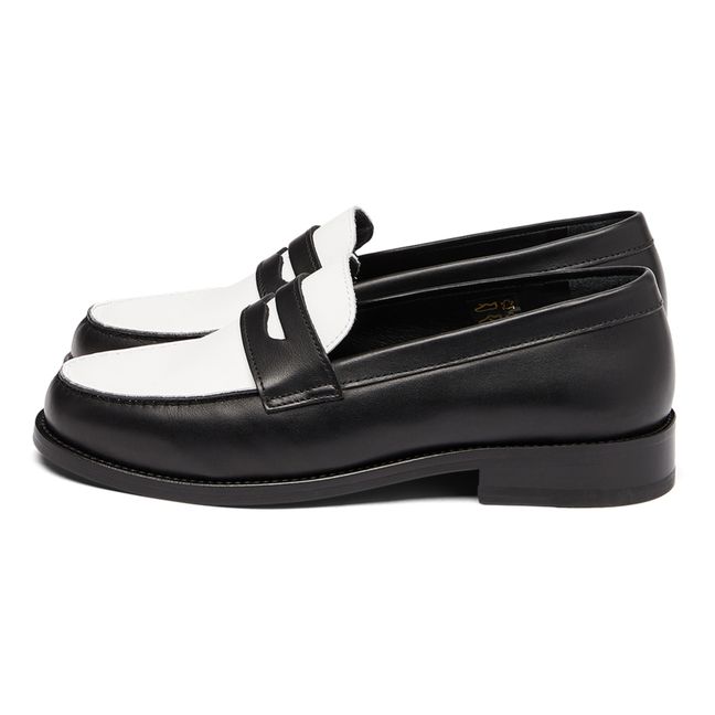 Moc Leather Loafers Negro