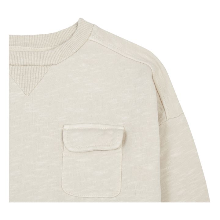 Organic Cotton Pocket Sweatshirt Ecru- Product image n°1