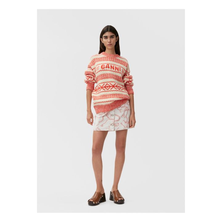 Summer Organic Wool Jumper | Red- Product image n°1