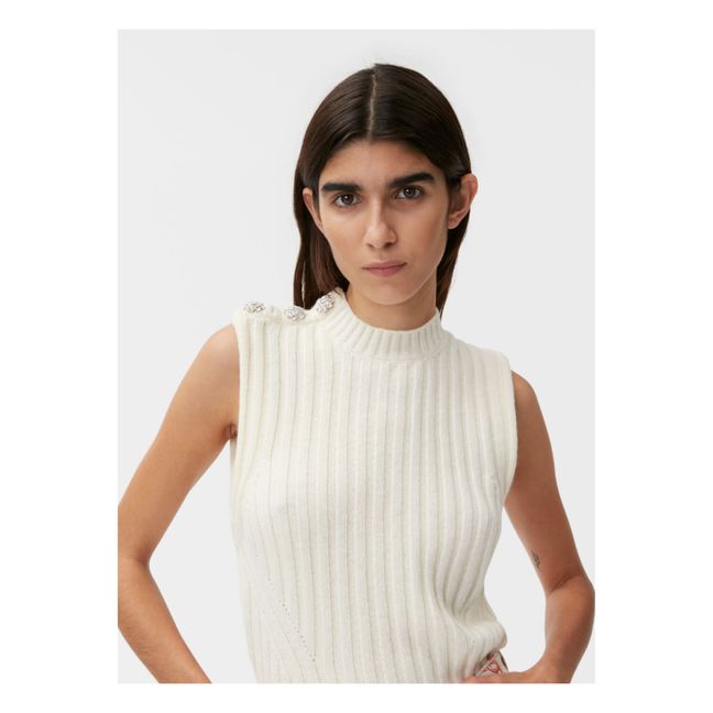 Jersey sin mangas Graphic Lana reciclada | Crudo