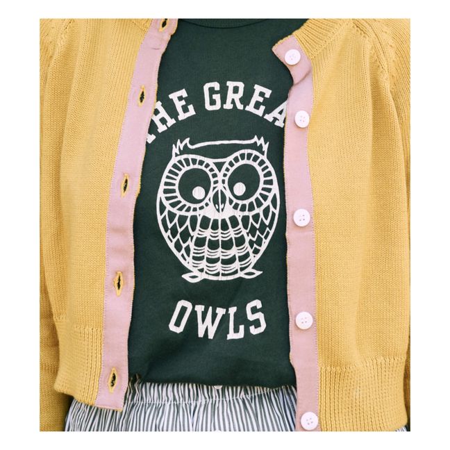 The Boxy Crew Owl Graphic T-shirt Waldgrün