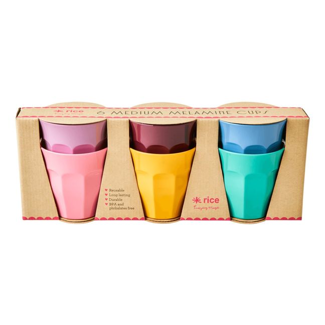 Cups - Set of 6 | Multicoloured