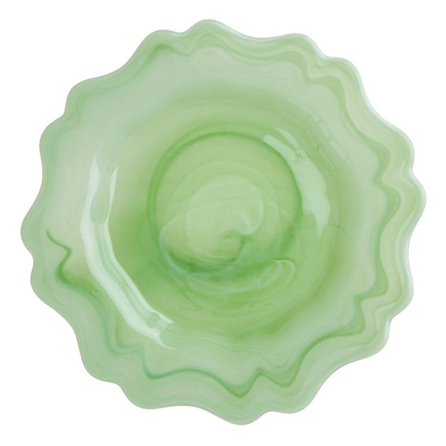 Assiette en albâtre | Vert pâle