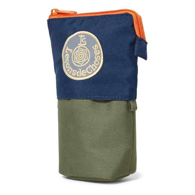 2-in-1 Pencil Case and Holder Navy