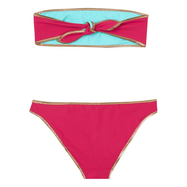 Hampton Reversible Bikini | Fuchsie