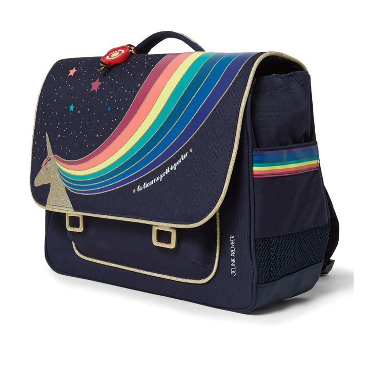 Unicorn Midi School Bag | Azul Marino- Imagen del producto n°1