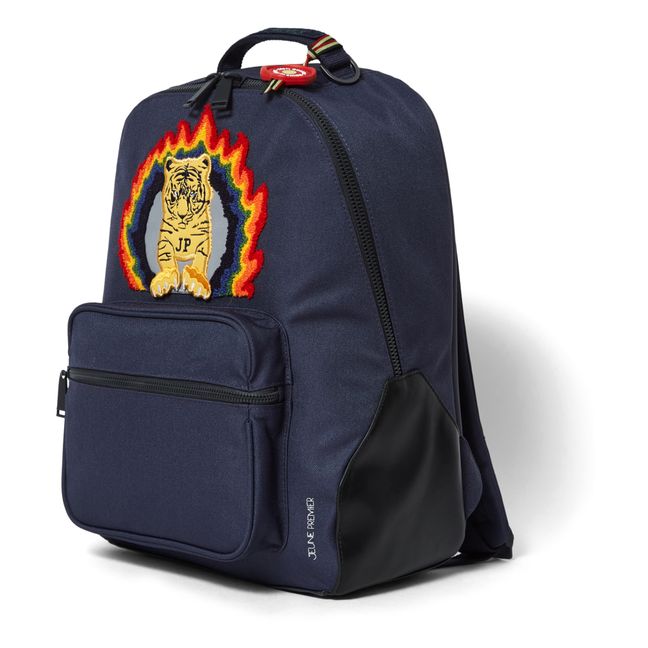 Bobbie Tiger Flame Backpack Navy blue