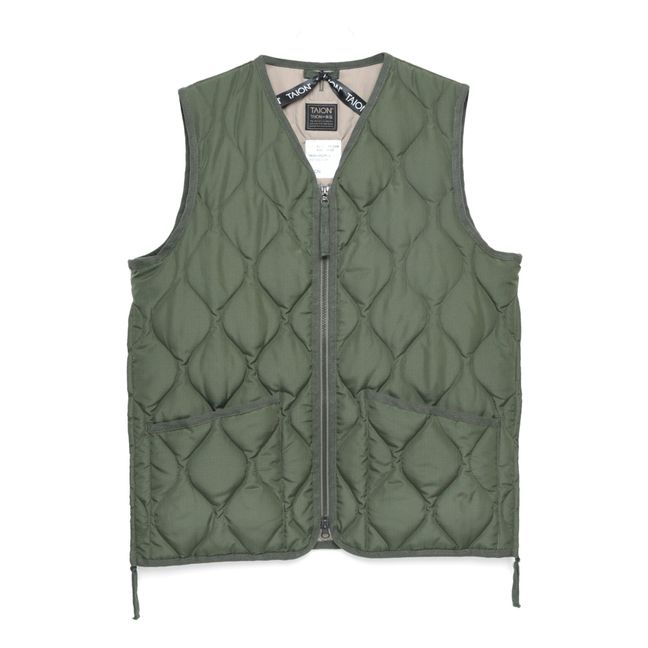Quilted Military Jacket | Verde oliva