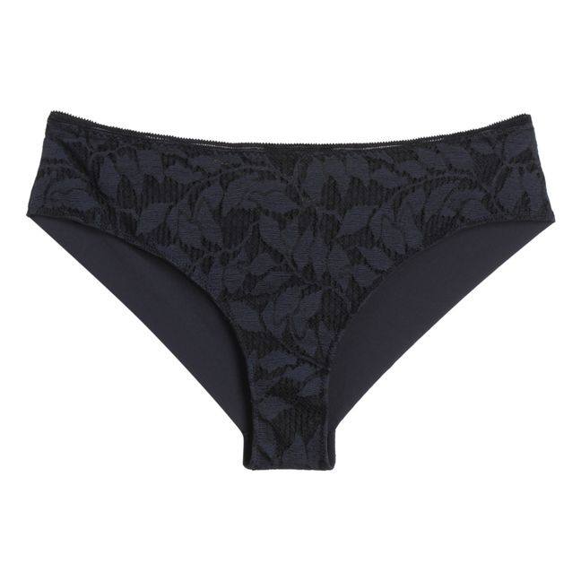 Fiora French Lace Briefs | Midnight blue