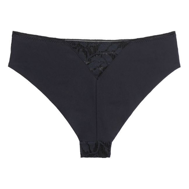 Fiora French Lace Briefs | Midnight blue