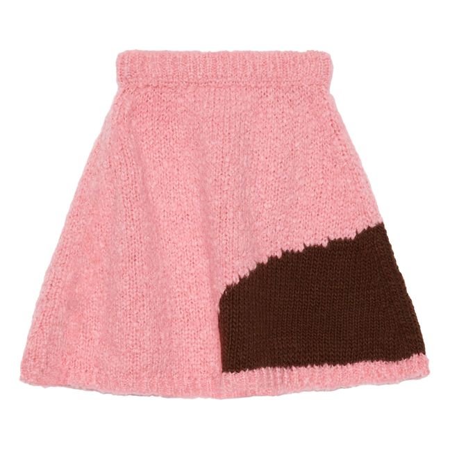 Alpaca Wool Skirt Pink