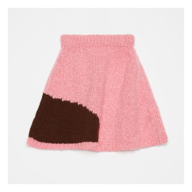 Alpaca Wool Skirt | Pink