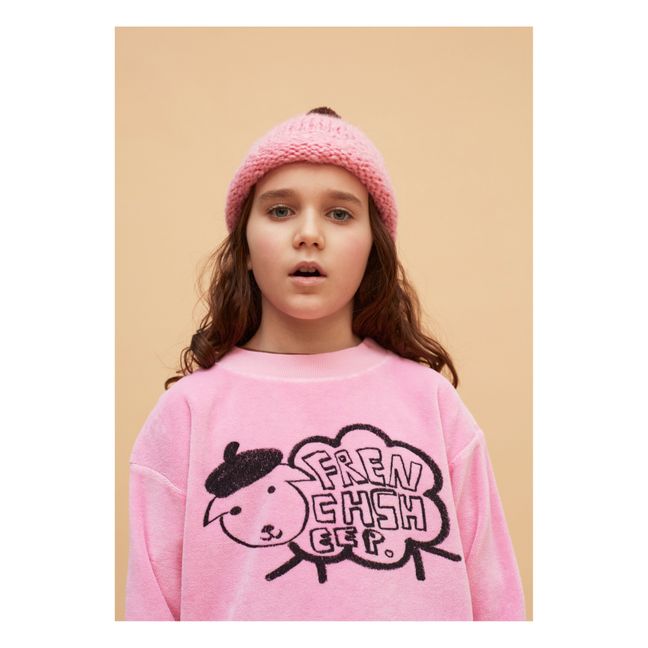 Organic Cotton Sheep Sweatshirt Pink