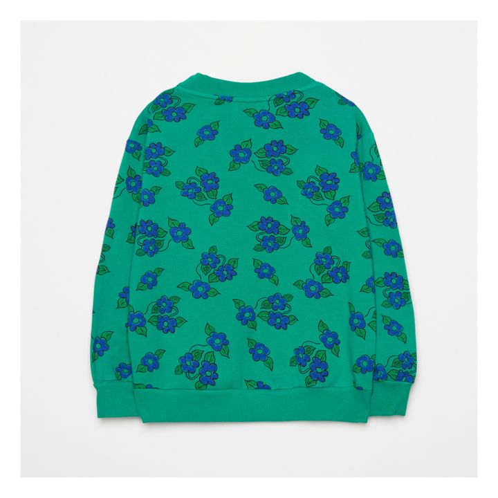 Organic Cotton Flower Sweatshirt Verde- Immagine del prodotto n°4