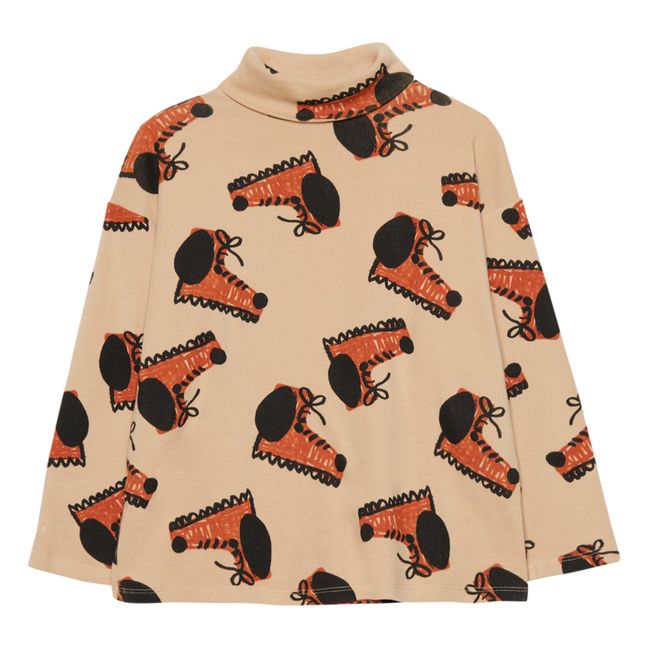 T-shirt Col Roulé Dog Boots | Beige