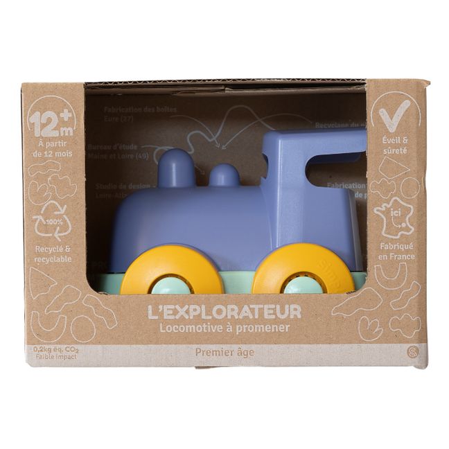 Pull and Push Toy Train | Blue