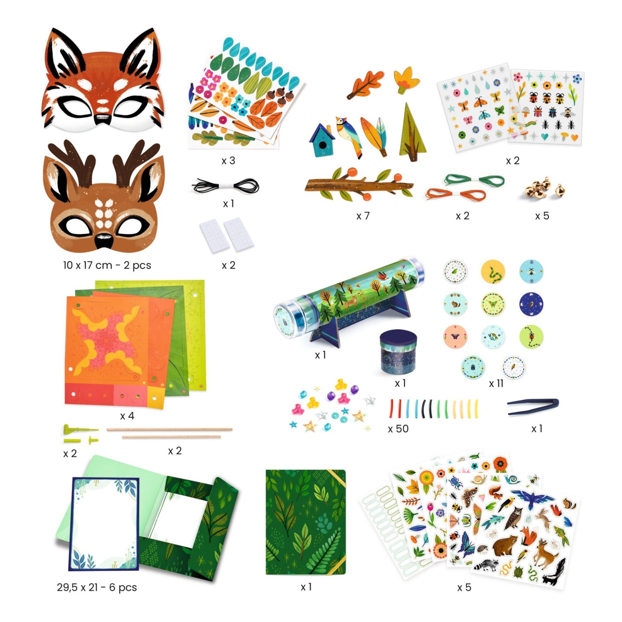 Joustra Loisirs Créatifs Coffret Scrapbooking pour Enfants dès 5 ans-Kit  Travaux Manuels, Diverses techniques, J41521, multi-color