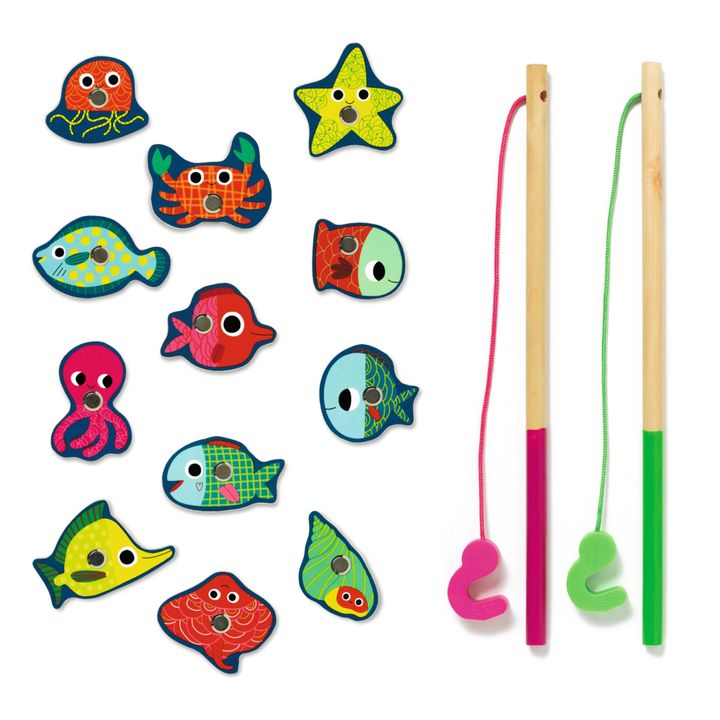 Magnetic Fishing Game Shark - DJECO - Kids Wooden Magnetic Toys