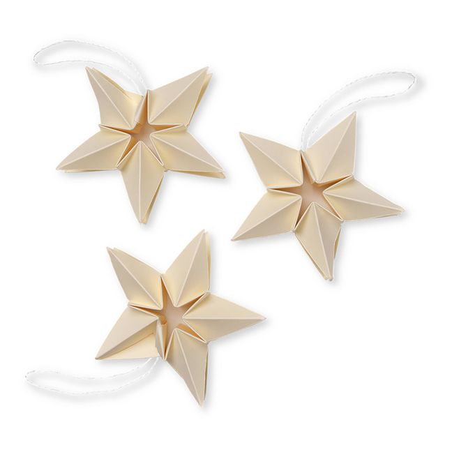 Amanda Paper Christmas Stars - Set of 3 | White