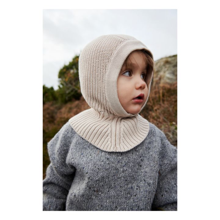 Pasamontañas de lana merina Theodor | Crema- Imagen del producto n°3