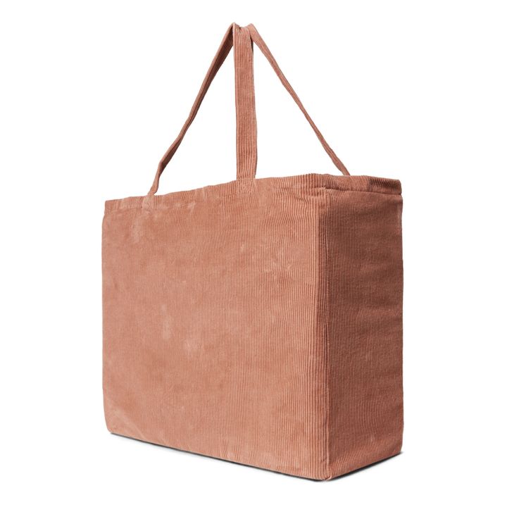 Borsa Tote-Bag, in velluto a costine - Collezione Donna  | Rosa antico- Immagine del prodotto n°5