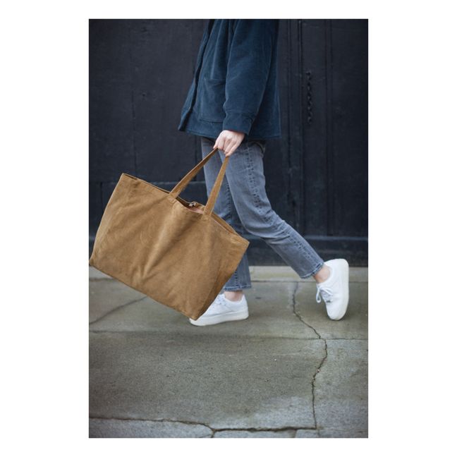 Corduroy Tote Bag - Women’s Collection - Ocra