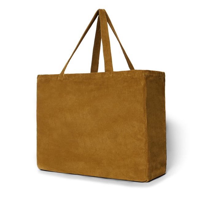 Corduroy Tote Bag - Women’s Collection - Ocre