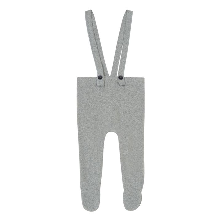 Footed Suspender Knit Harem Pants Gris Jaspeado- Imagen del producto n°0