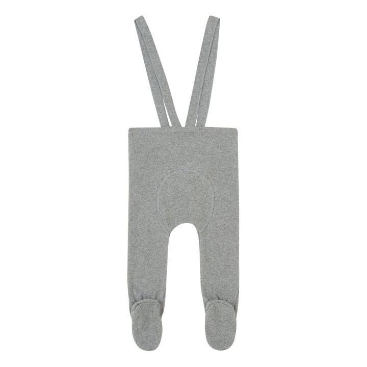 Footed Suspender Knit Harem Pants Heather grey- Product image n°1