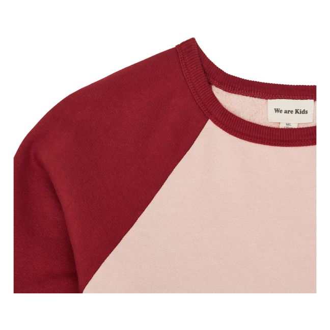 Henri Organic Cotton Fleece Sweatshirt Rosa