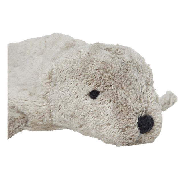 Kuscheltier Wärmflasche Seehund | Grau