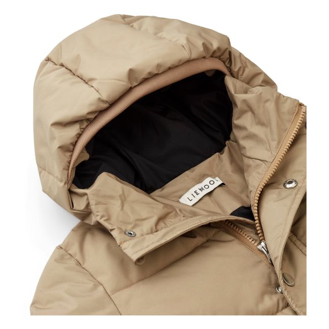 Palle Recycled Polyester Puffer Jacket | Beige