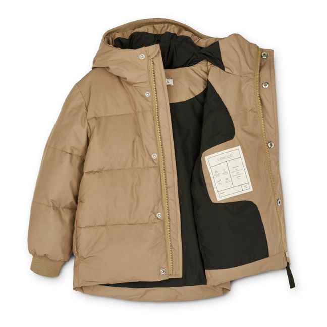 Palle Recycled Polyester Puffer Jacket | Beige