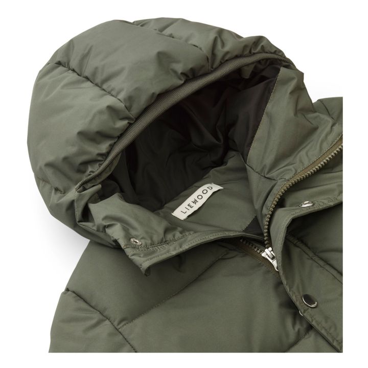 Palle Recycled Polyester Puffer Jacket | Chrome green- Product image n°1
