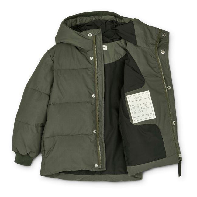 Palle Recycled Polyester Puffer Jacket | Dark green