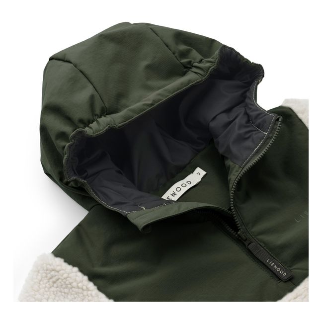 Brucie Recycled Polyester Anorak Verde Oscuro