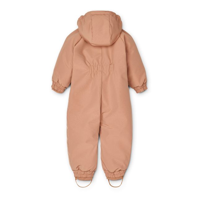 Recycled Polyester and Linen Snow Suit | Pink