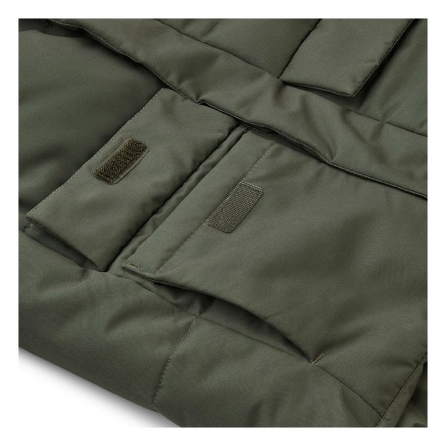 Paloma Recycled Polyester Reversible Parka | Verde scuro