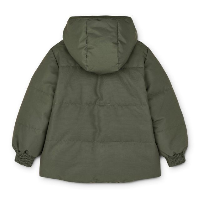 Paloma Recycled Polyester Reversible Parka Verde Oscuro