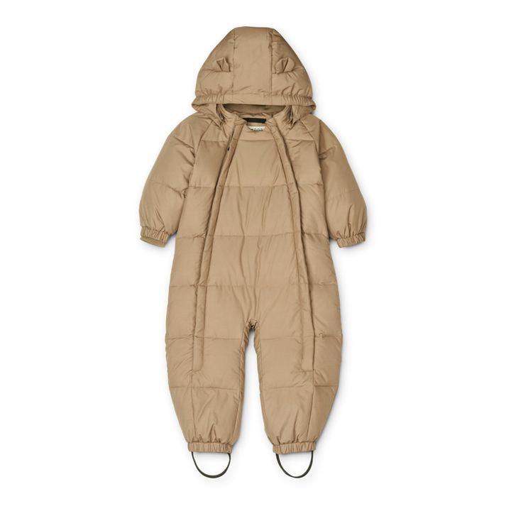 Sylvie Recycled Polyester Ski Suit | Beige- Product image n°0