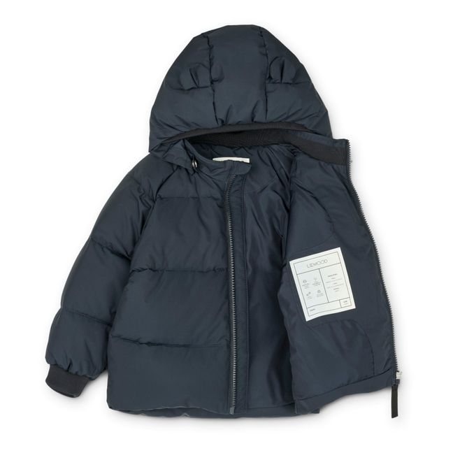 Polle Recycled Polyester Puffer Jacket | Navy blue